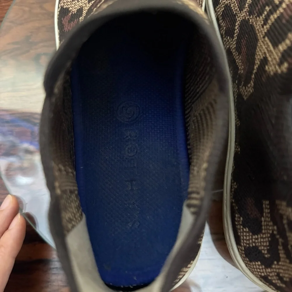 Rothy’s Wildcat Cheetah Print Chelsea Sneaker
